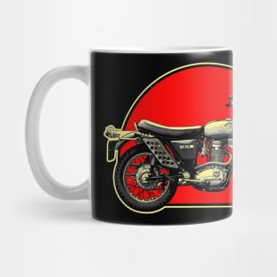 BSA B50 1971 Retro Red Circle Motorcycle Mug